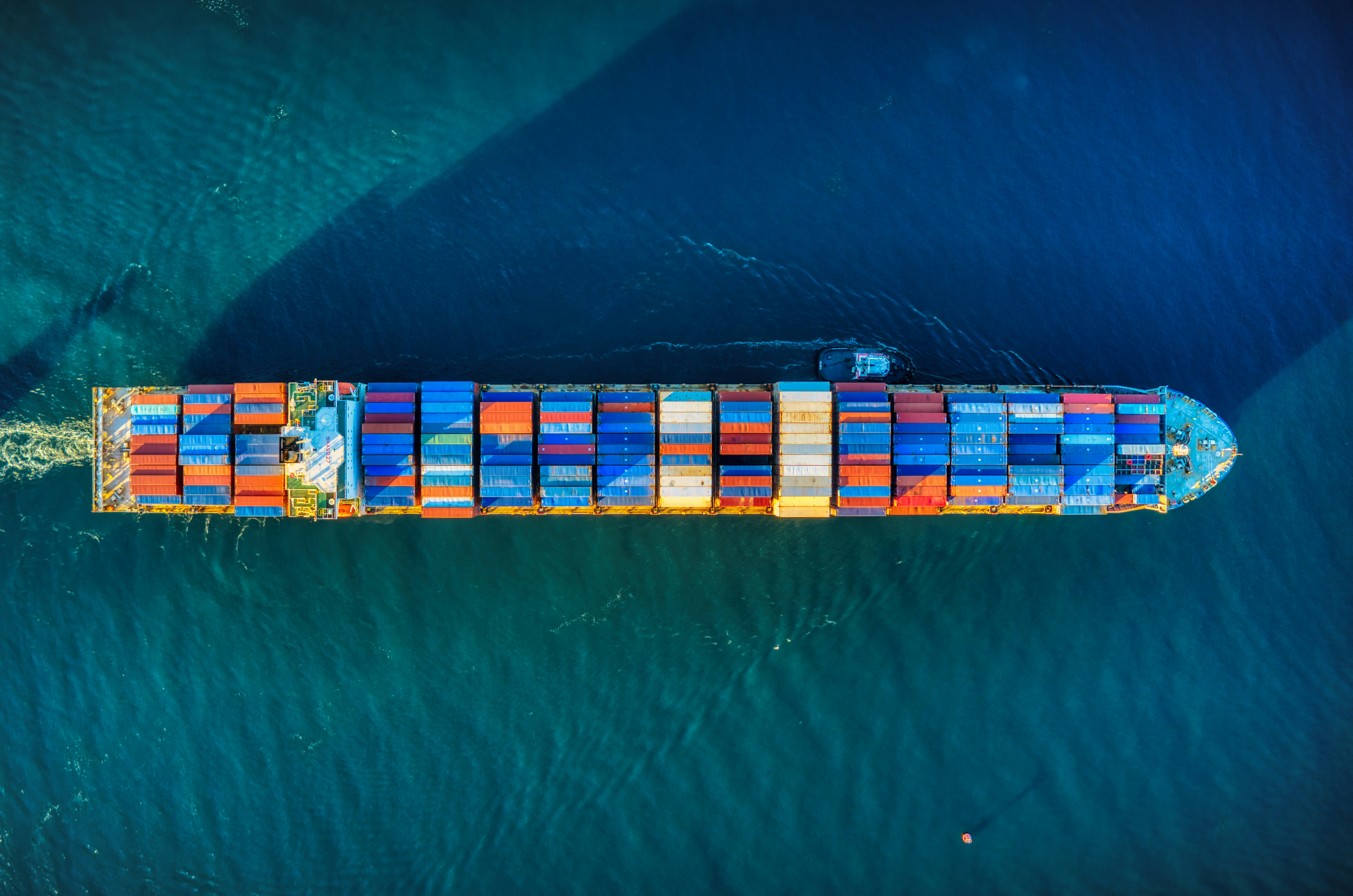 Vietnam manufactured consumer products being sent to USA on a container ship